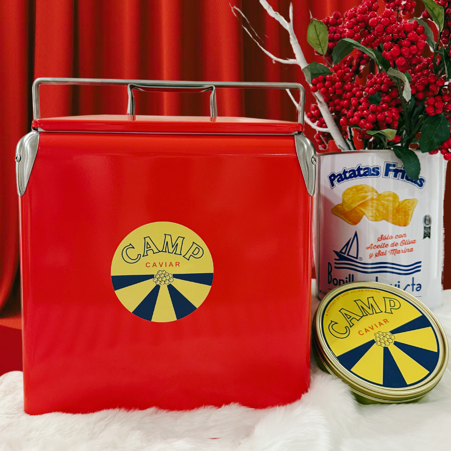 Camp Caviar Vintage Cooler Combo Set