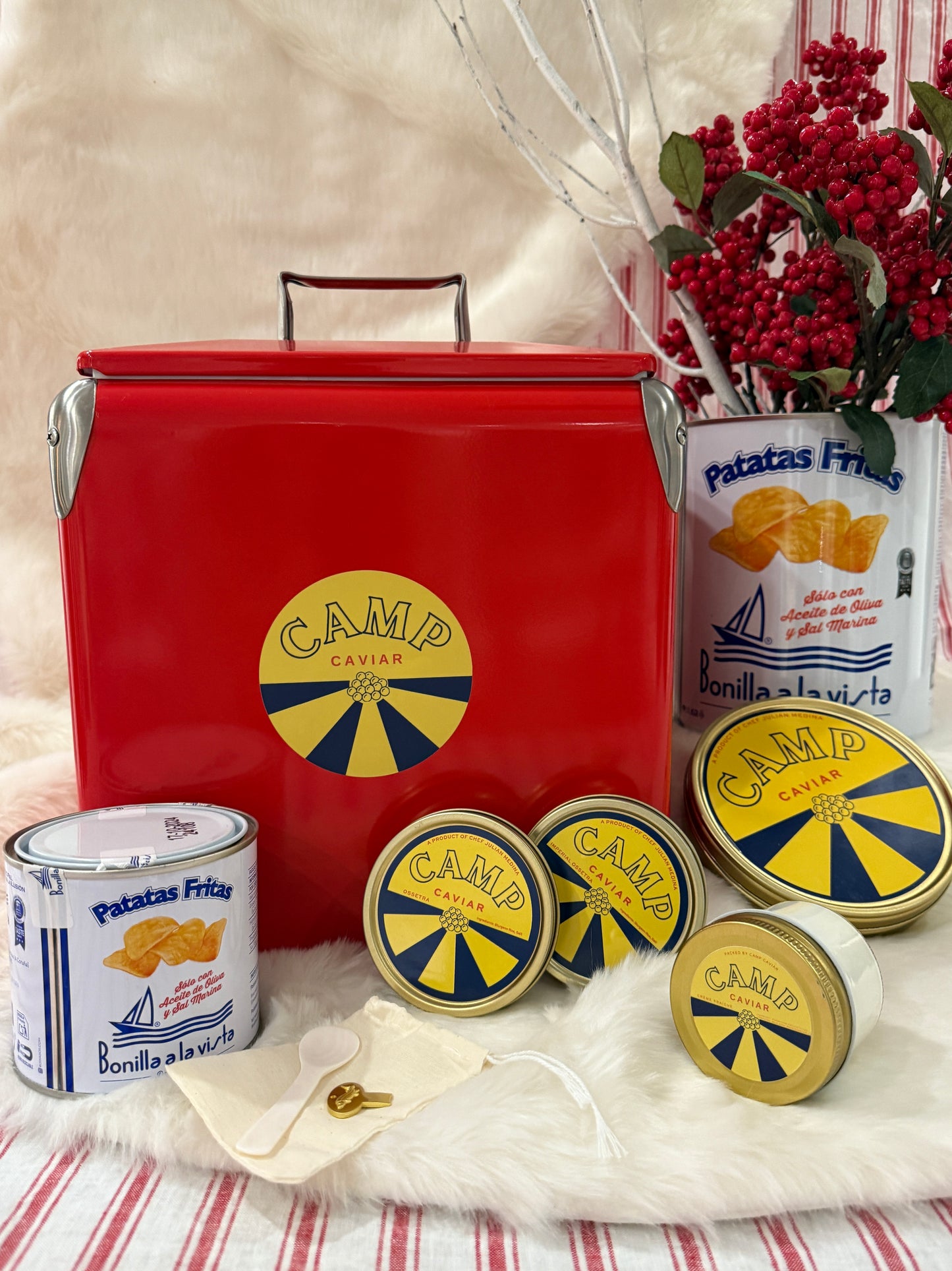 Camp Caviar Vintage Cooler Combo Set